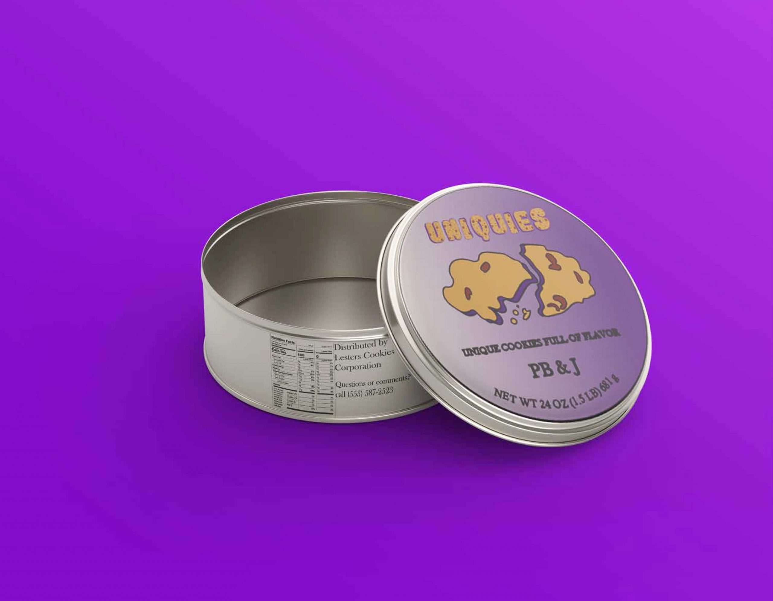 Cookie Lid Mockup (Purple)