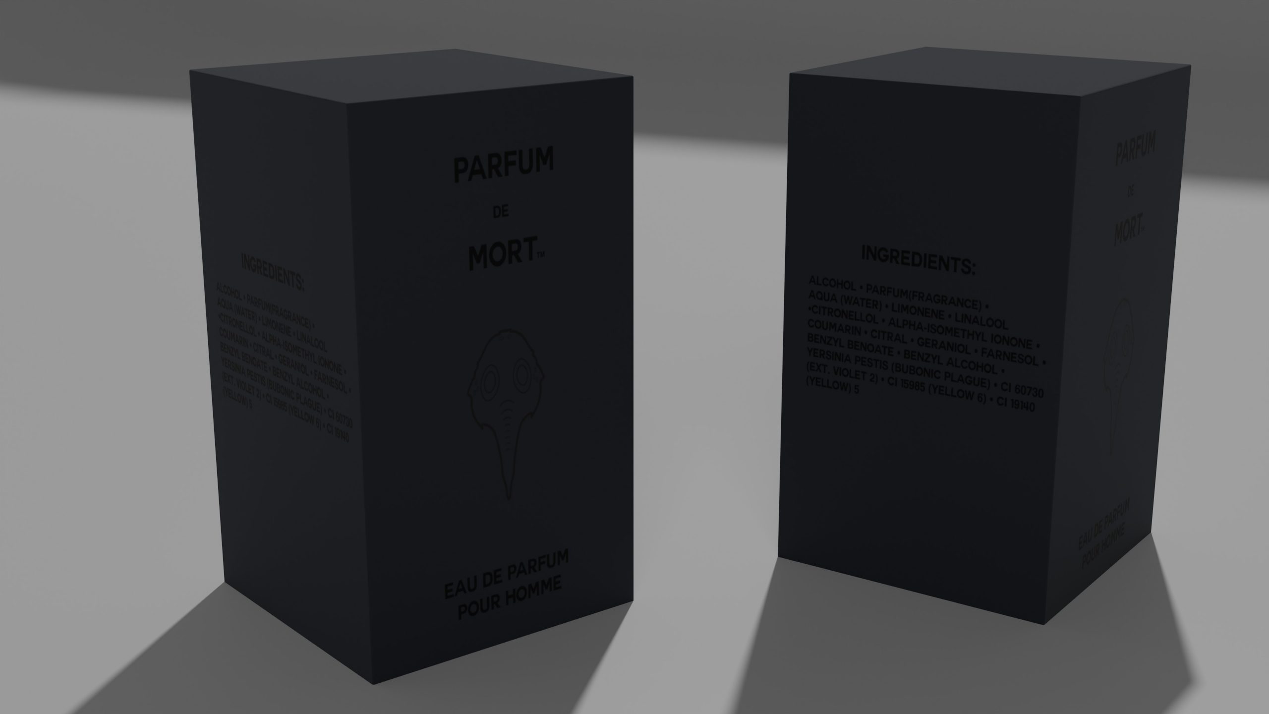 Parfum de Mort Perfume Box Mockup